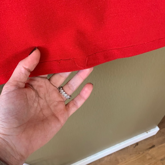 Size 2 Red Pencil Skirt High Waist - Picture 4 of 6